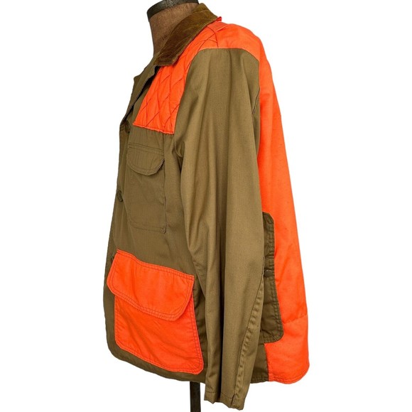 CHIEF quilted vtg duck-hunting coat Large camping jacket 1960s water-repellent - Picture 3 of 7